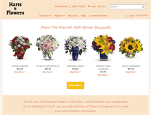 Tablet Screenshot of morriltonflowers.com
